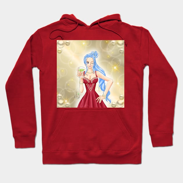 Vivi Sparkle Pearls Hoodie by AudreyWagnerArt